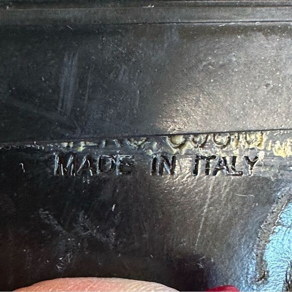 Ann Demeulemeester Suede Leather Square Toe Block Heel Knee High Boots Black 35 - Picture 14 of 15